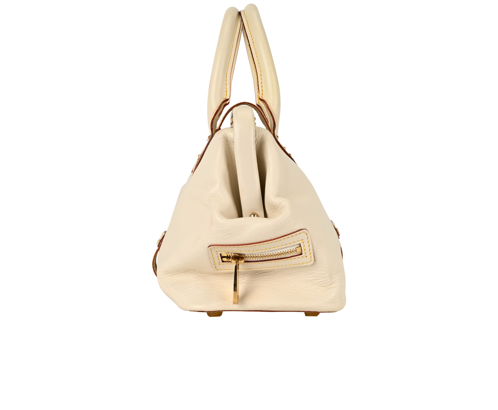 L'Ingenieux, &pound;450, Handbags, Cream, Leather, Bottom view
